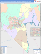 Las Vegas-Henderson-Paradise Metro Area Digital Map Color Cast Style